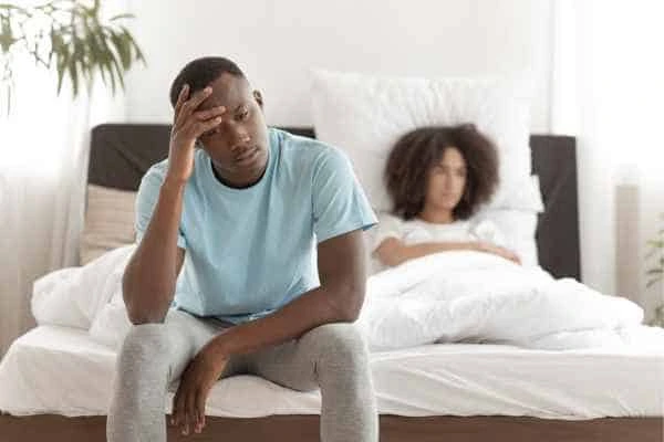 Man upset about ED symptoms Brompton
