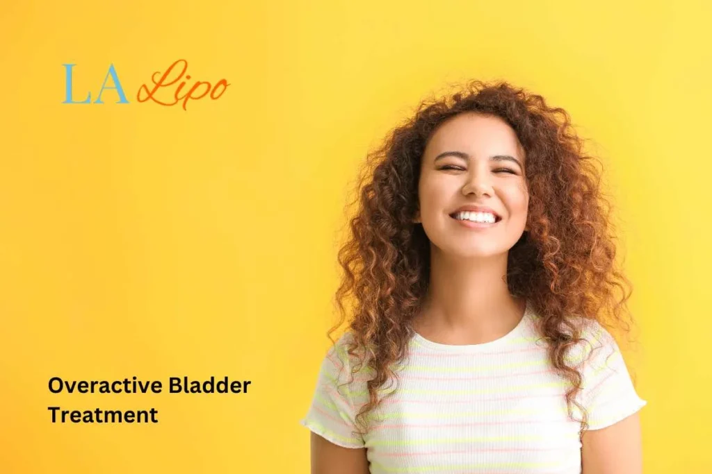 woman smiling about overactive bladder treatment Brompton solutions