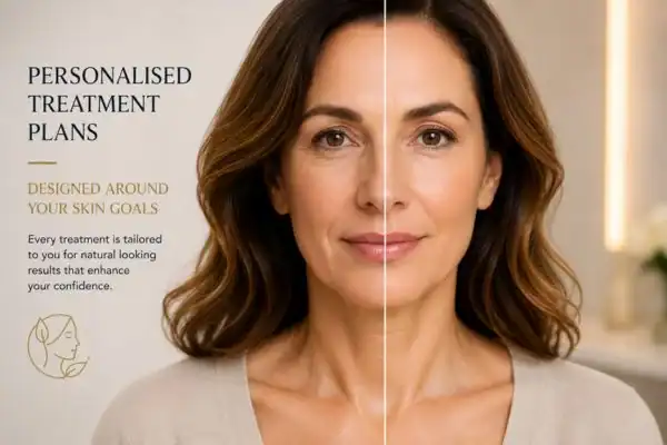 Before and after results of Collagen Lift Therapy Brompton